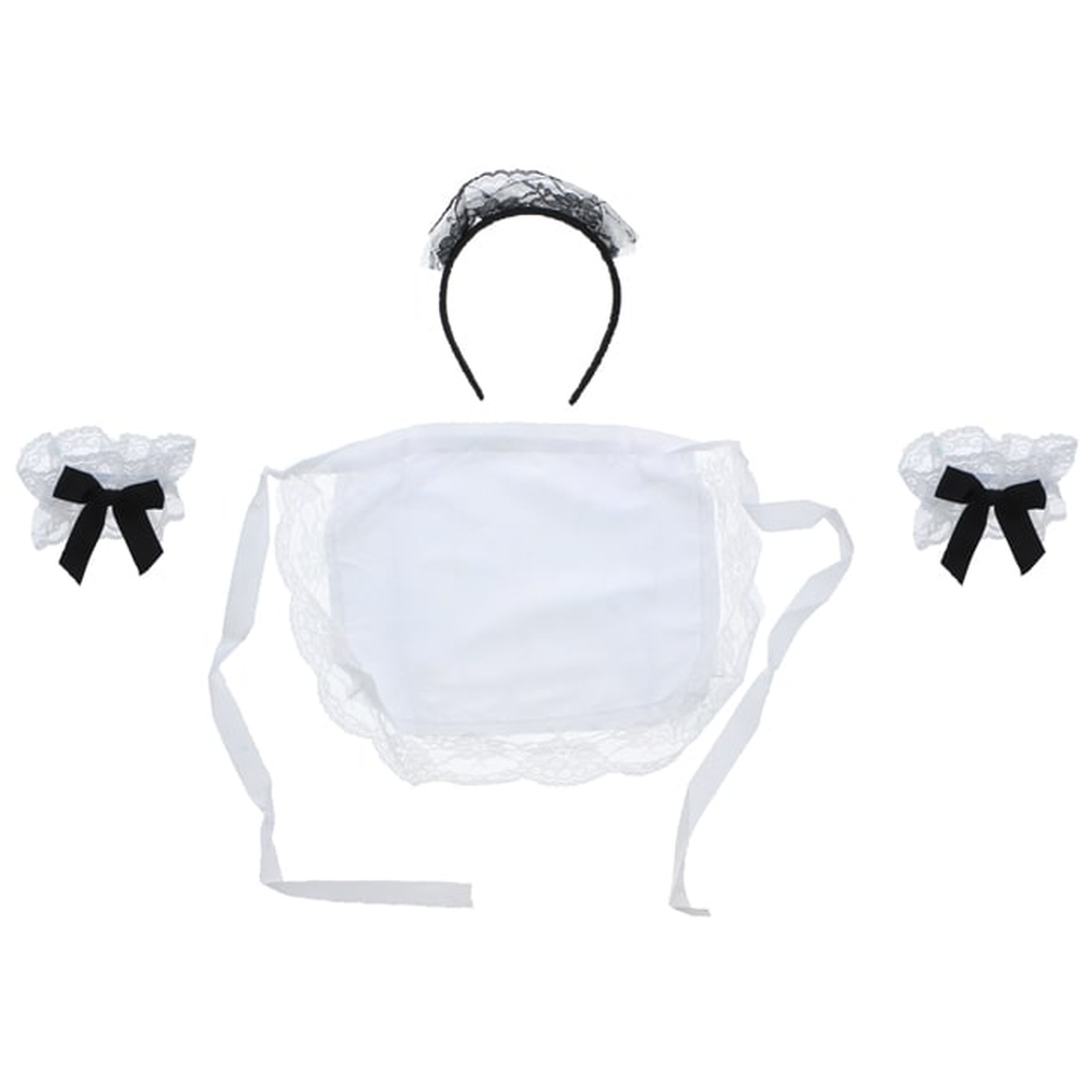 Zac's Alter Ego - 4 Piece Maid Kit Ensemble d'accessoires de costume - Multicolore